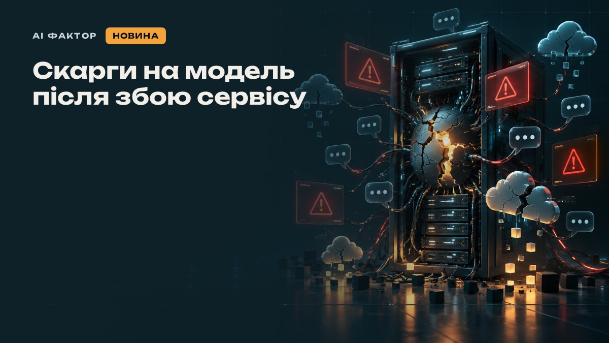 Скарги на модель після збою сервісу