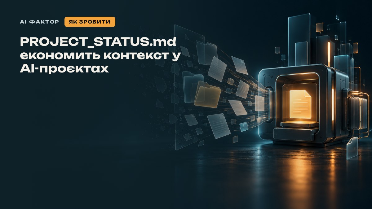 PROJECT_STATUS.md економить контекст у AI-проєктах
