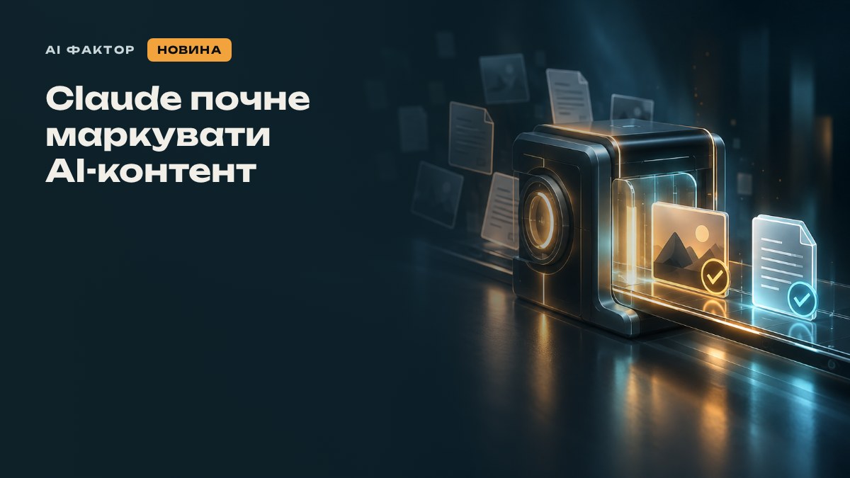 Claude почне маркувати AI-контент