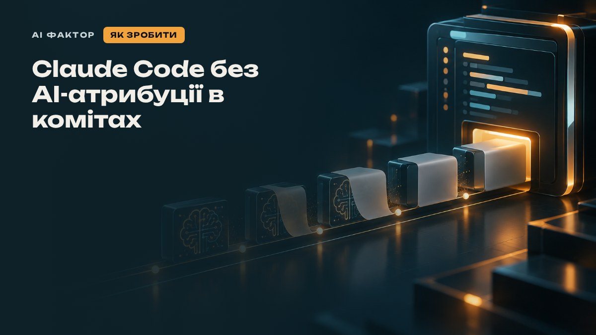 Claude Code без AI-атрибуції в комітах