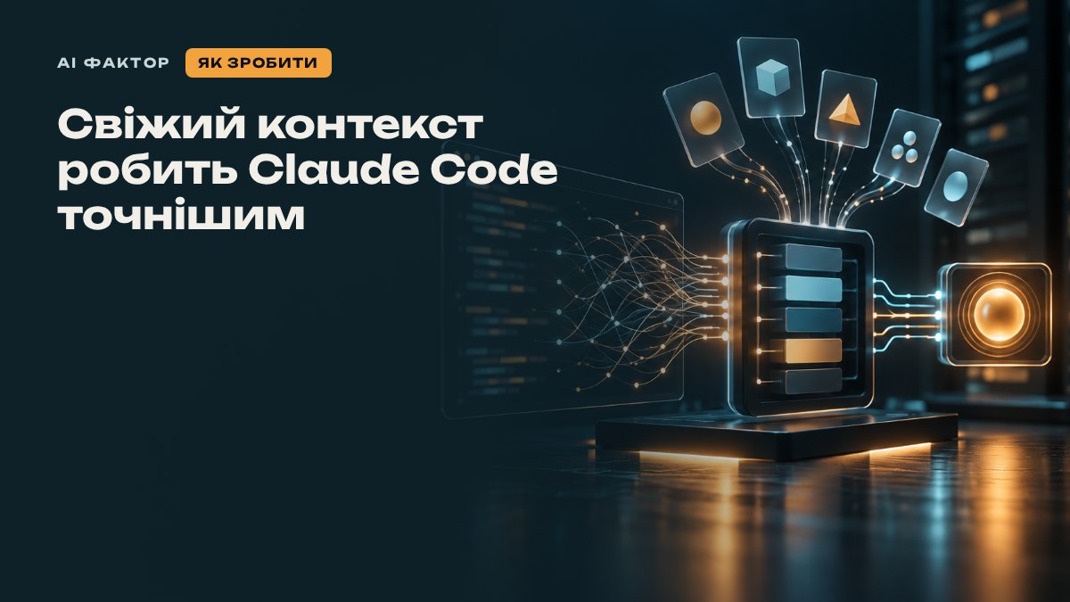 Свіжий контекст робить Claude Code точнішим
