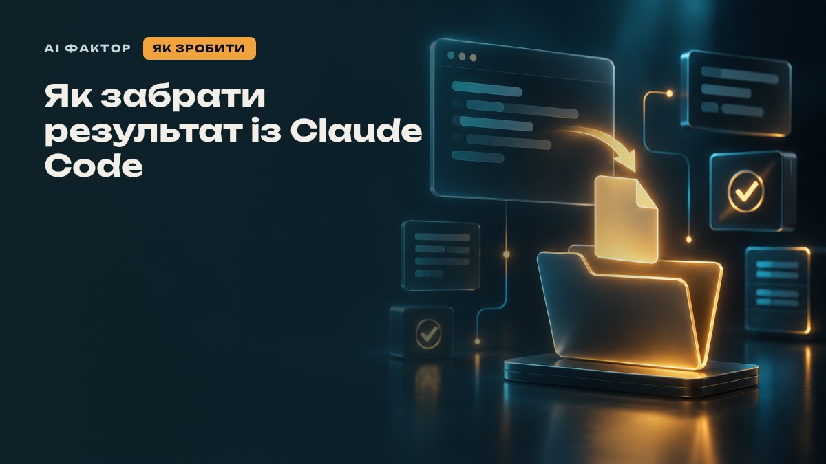 Як забрати результат із Claude Code