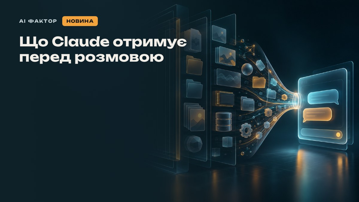 Що Claude отримує перед розмовою