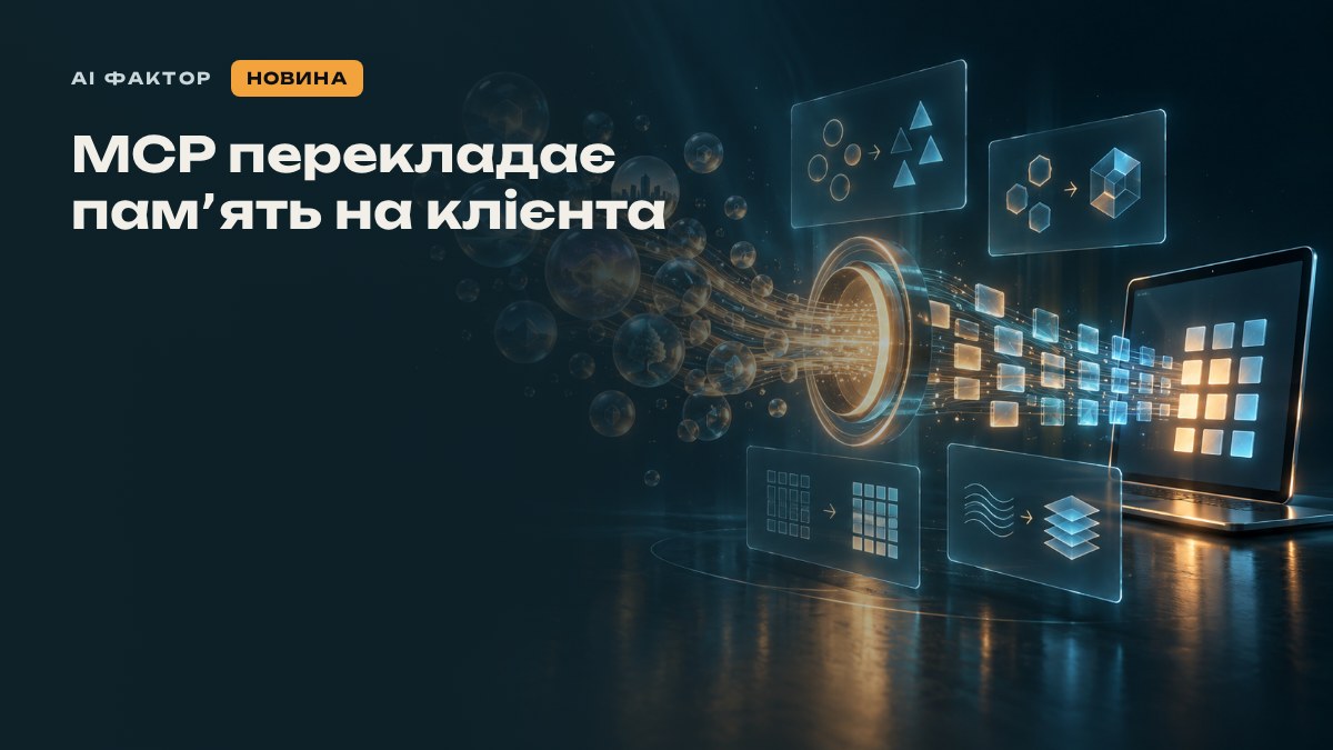 MCP перекладає пам’ять на клієнта