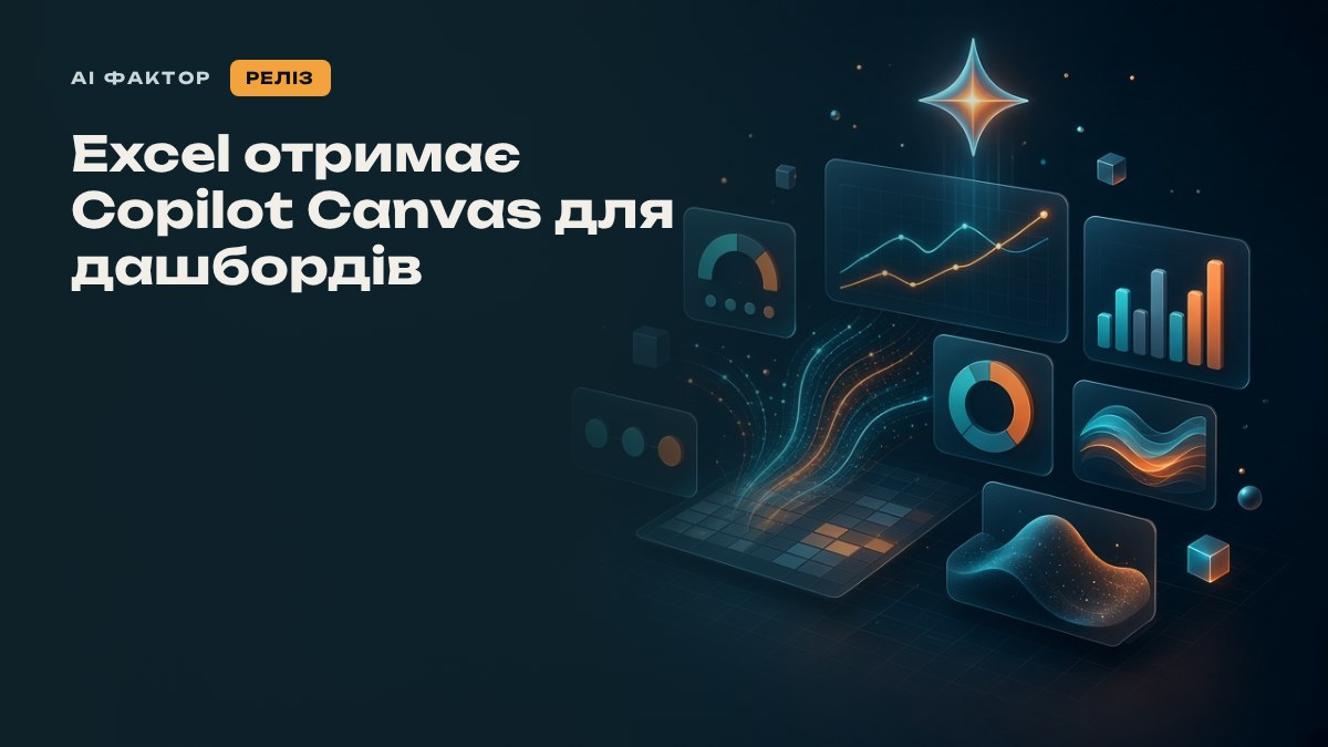 Excel отримає Copilot Canvas для дашбордів