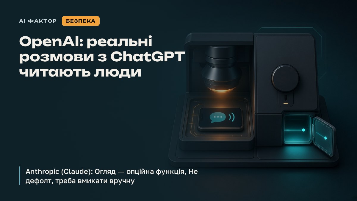 OpenAI: реальні розмови з ChatGPT читають люди