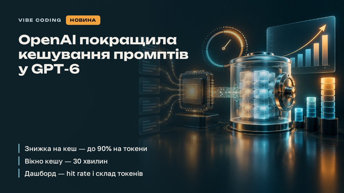 OpenAI покращила кешування промптів у GPT‑6