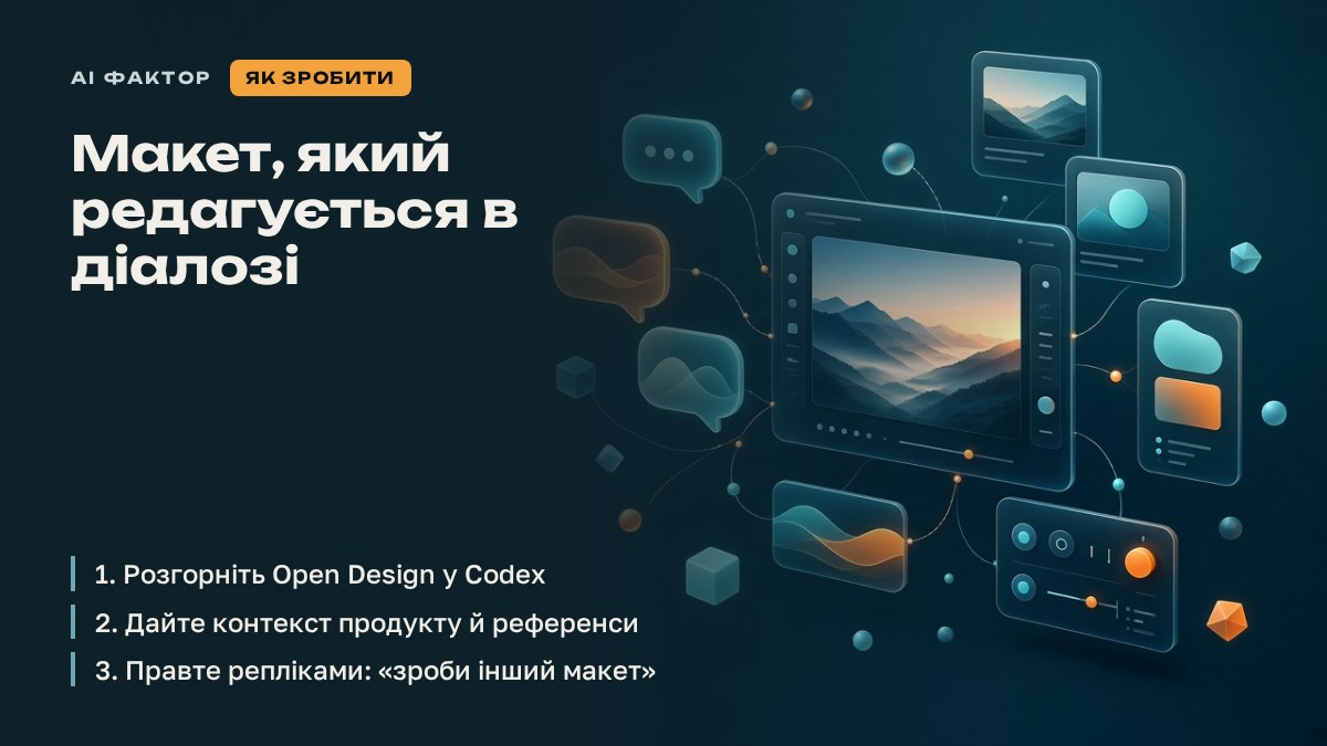 Макет, який редагується в діалозі